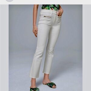 White House Black Market Cream Ankle Jeans. Perfect condition. NWT